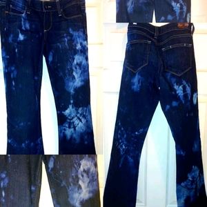 Tie Dye one of a kind groovy jeans